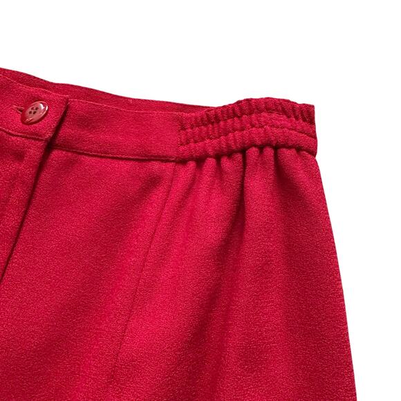 VTG Talbots 100% Wool Skirt Women's Sz 6 8 10 Red Pencil straight Vintage Midi - Picture 11 of 15